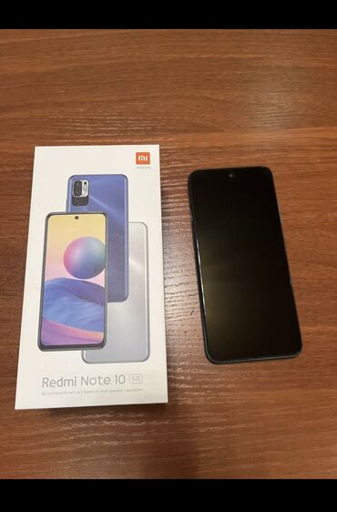 телефоны xiaomi redmi 10 с: Xiaomi, Redmi Note 10, Б/у, 128 ГБ, цвет - Синий, 2 SIM, eSIM