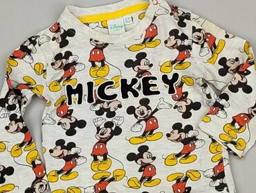 koszulki basic: Світшот, Disney, 6-9 міс., стан - Дуже гарний