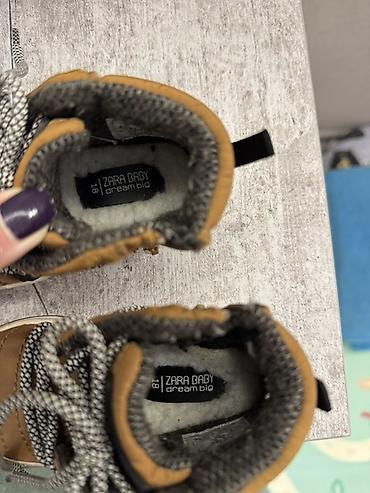 Детская обувь: 1. Детские ботинки ZARA Baby - Модель: утеплённые кеды/ботинки на — 5