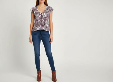 elegancka tunika plus size: Жіноча блуза, розмір S