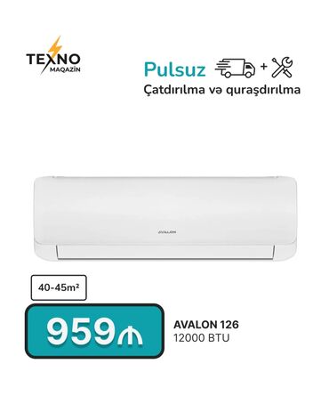 sentir: Kondisioner Yeni, 40-45 kv. m, Split sistem, Kredit var, Pulsuz quraşdırılma