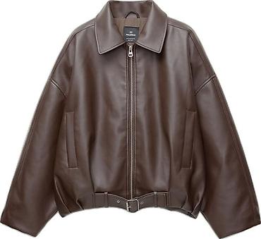 Kurtkalar: Dəri kurtka, PULL&BEAR, Standart — 1