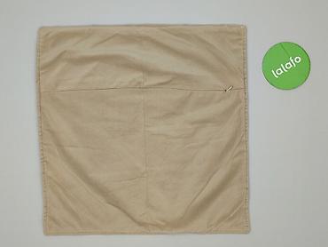 poszewka 45x55: Beżowa poszewka na poduszkę, pikowana - Wzór: geometryczne przeszycia — 3