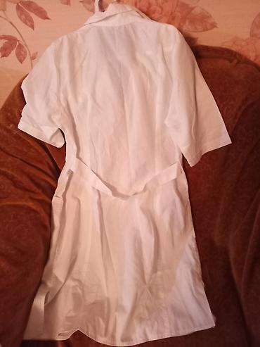 Tibbi geyim: Ağ rəngli tibbi xalat dəsti - Model: klassik tibbi xalat kişi ve — 3
