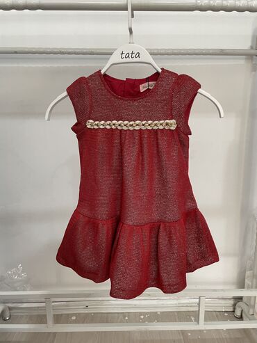 Детское платье, цвет - Красный, Новый