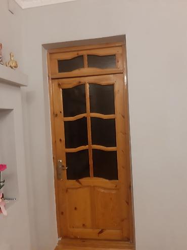 barometr nədir: Taxta şüşəli otaq qapıları - Material: təbii ağac (şam tonlarında) — 4
