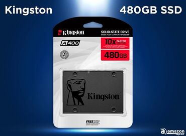 dvd disklər: Daxili SSD disk Kingston, 480 GB, 2.5", Yeni