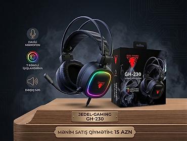 ps5 alan yerler: JEDEL-GAMING GH-230 qulaqlıq-mikrofon - Oyun üçün nəzərdə tutulmuş — 1