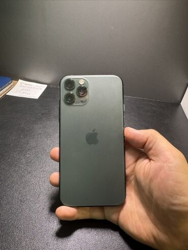 чехлы на редми нот 11 про бишкек: IPhone 11 Pro, Б/у, 256 ГБ, Зеленый, Защитное стекло, Чехол, 100 %