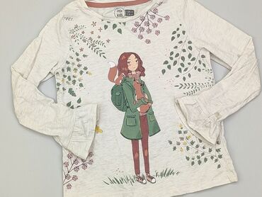 beżowa bluzka: Blouse, Little kids, 8 years, 122-128 cm, condition - Satisfying