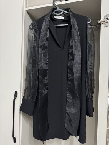 национальный костюм на прокат: Продаю черное платье ZARA с прозрачными рукавами. Размер 42-44