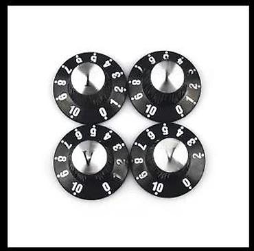 Gitare: TOP HAT LP, KAPICE ZA POTENCIOMETRE KNOBS CRNE I BELE | Slanje po — 2