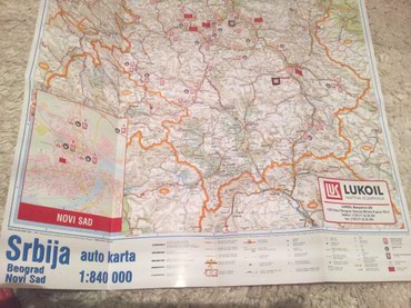 Knjige i stripovi: Auto karta Srbije. Auto karta Srbije Lukoil. 1:840000, uvećani Novi — 5