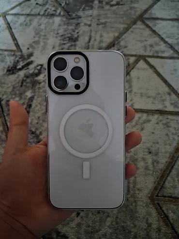 eos m50: IPhone 13 Pro Max, Б/у, 128 ГБ, Белый, Защитное стекло, Чехол, 80 % — 5