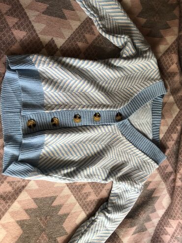 Женский свитер M (38), цвет - Белый, Голубой