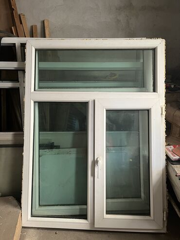Окна: Пластиковое окно, цвет - Белый, Б/у, 145 *110, Самовывоз