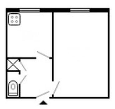 Продажа квартир: 1 комната, 38 м², Ошский рынок / базар Малосемейка, 3 этаж, Косметический ремонт — 4