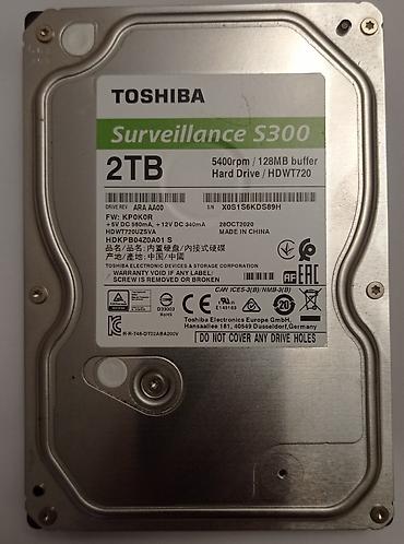 Накопитель для ПК, Б/у, Toshiba, HDD, 2 ТБ, 3.5", Для сервера