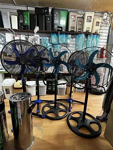 table fan: Напольный электрический вентилятор с большим диаметром решётки и 5 — 4