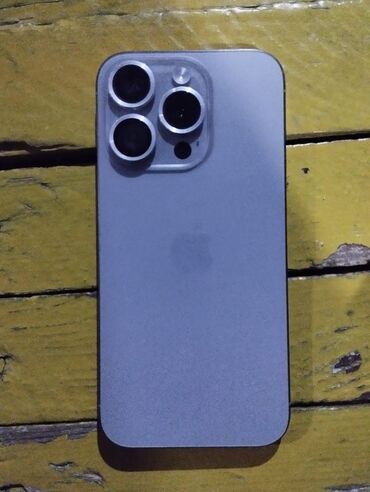 islenmis aspirator: IPhone 15 Pro, 128 GB, White Titanium, Barmaq izi, Face ID, Sənədlərlə