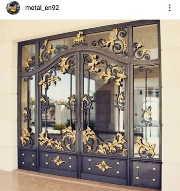 Həyət darvazaları: Metal EN MMC olaraq istədiyiniz forma və ölçüde demir işlerinin — 9