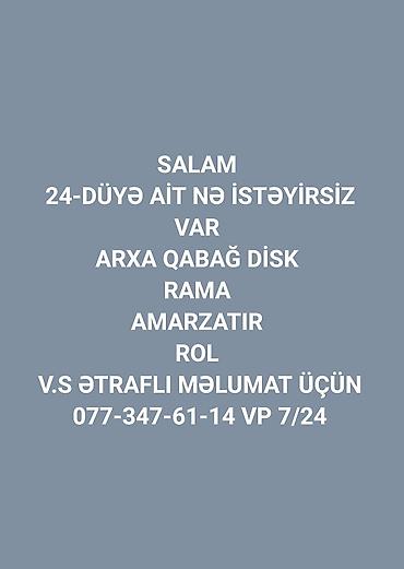volesipet: Salam. Hər Bir Detal Var Velosbete Ait 24-26-28 Nə lazımdı sadəcə — 1
