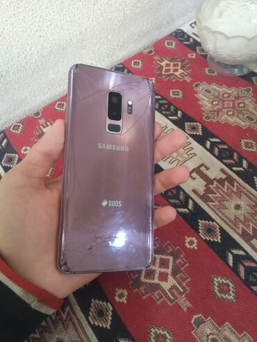 Samsung: Samsung Galaxy S9 Plus, 64 GB, rəng - Bənövşəyi, Barmaq izi, Simsiz şarj, Face ID