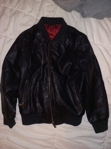 kozne jakne beograd: Benetton, Leather jacket, 128-134