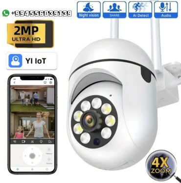 star x mini hd 2: WiFi Camera 2 MP 1080P HD PTZ Ağ ve Qara reng var yüksek keyfiyetli