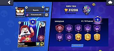 Digər: Brawl Stars hesabı - Kupa: 31.208 (ən yüksək 31.249), Kupa Yolu — 1
