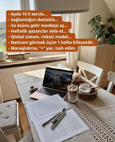 sistem adlari: Onlayn gəlir imkanı təklif olunur. Bu sistem ayda cəmi 10$ xərcləyərək