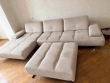 Digər mebel: Divan satılır pufiklə birlikdə cəmi 300₼. Ünvan — 1