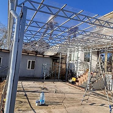 прозрачный навес: Сварка | Козырьки Доставка, Гарантия, Бесплатная смета — 7
