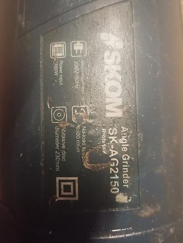 Elektrik əl alətləri: SKOM SK-AG2150 bucaqslıdaş (angle grinder) - Model: SK-AG2150 - Güc — 3