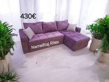 Ugaone garniture: Ugaona garnitura – Nameštaj Rilex - Dimenzije: 230 x 160 cm - Cena — 5