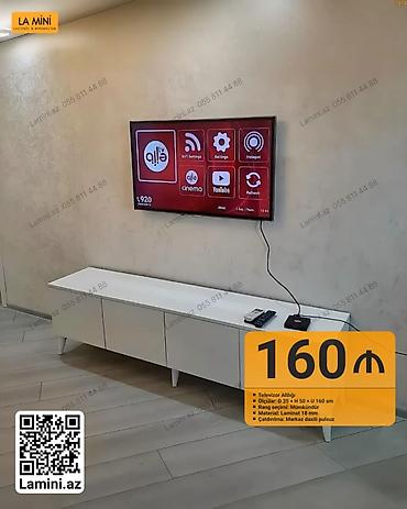 tv 43: Minimalist televiziya altlığı - Ölçülər: 35 sm (dərinlik) x 50 sm — 1
