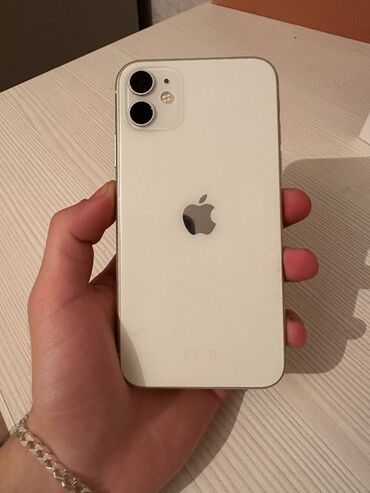 Apple iPhone: IPhone 11, 64 GB, Ağ, Simsiz şarj, Face ID