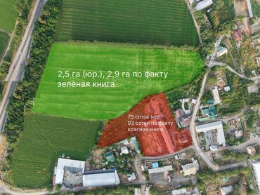 земельный участок ак босого: 325 соток, Бизнес үчүн, Кызыл китеп, Техпаспорт, Сатып алуу-сатуу келишими