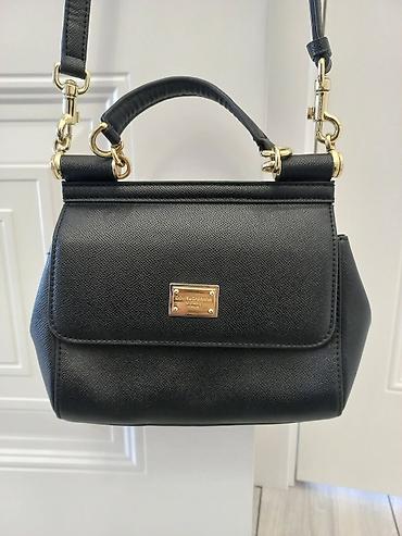 avangard style: Классическая сумка, Dolce & Gabbana, Италия, Материал: Натуральная кожа, Съёмный ремень, Женские, Б/у — 1