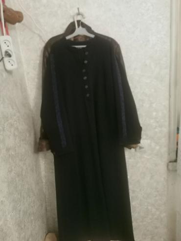 Женская одежда: Qadınlar üçün uzun dəri palto + uzun qara tunik dəst - Palto: tünd — 4
