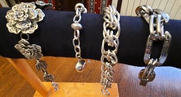 Narukvice: Višeslojna narukvica, Handmade, Materijal: Srebro — 10
