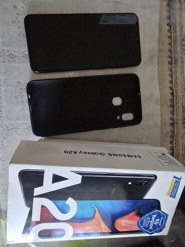 телефоны редми: Samsung Galaxy A20, Б/у, 32 ГБ, цвет - Черный, 2 SIM