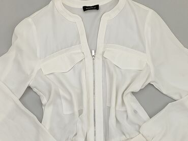 białe bluzki z falbankami na rękawach: Bluzka Damska, S, stan - Idealny