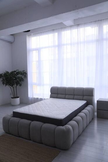 офисная мебель бишкек цены: Новая Уютная двуспальная кровать с мягким высоким изголовьем и