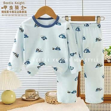 termo corab: Uşaq üçün iki hissəli pijama dəsti - Model: Uzunqol köynək + uzun — 7