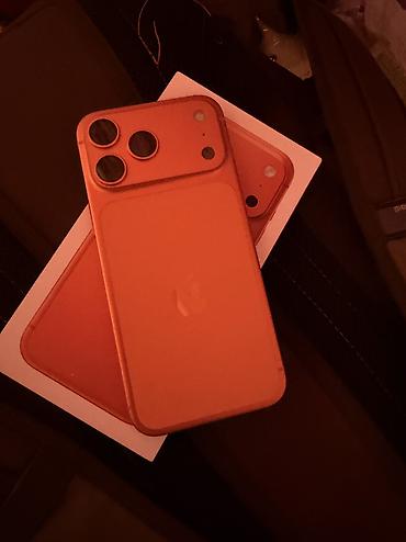 телефоны из кореи: IPhone 17 Pro Max, Б/у, 256 ГБ, Оранжевый, Кабель, Коробка, 100 % — 3