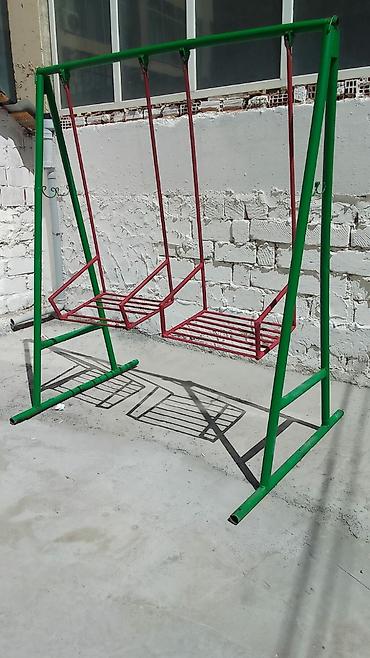 Metaldan iki oturacaqlı yelləncək konstruksiyası - Karkas: yaşıl