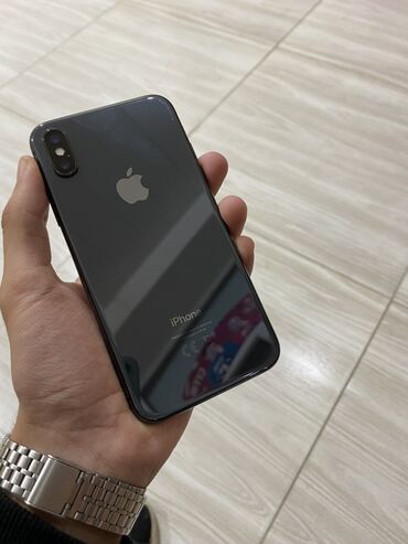 Apple iPhone: IPhone X, 64 ГБ, Black Titanium, Беспроводная зарядка, Face ID