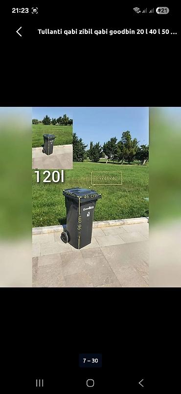 asilqanlar: Plastik “Goodbin” tullantı qutuları - Təyinat: məişət, ofis, obyekt — 8