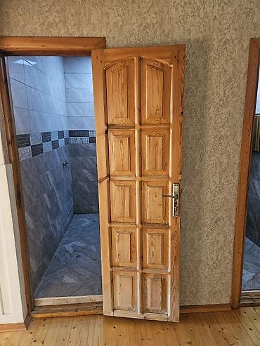 samdanlar: Taxta şüşəli otaq qapıları - Material: təbii ağac (şam teksturası) — 6